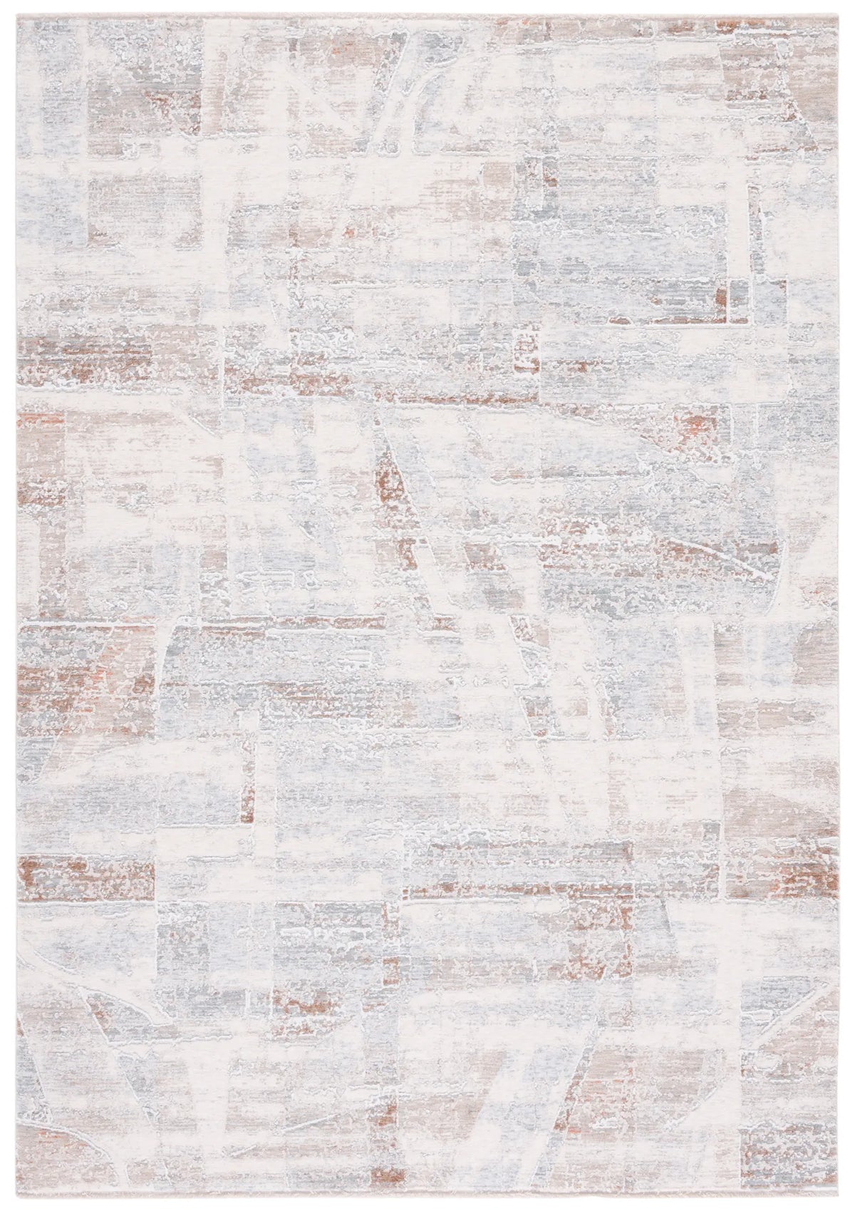 Safavieh Marmara 4'-0" x 6'-0" Rug in Beige / Blue Rust