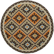 Safavieh Veranda 5'-3" x 5'-3" Rug in Green / Terracotta