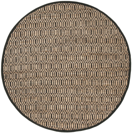 Safavieh Cape Cod 6'-0" x 6'-0" Rug in Black / Natural