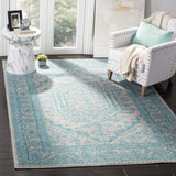 Safavieh Adirondack 4'-0" x 6'-0" Rug in Light Grey / Teal