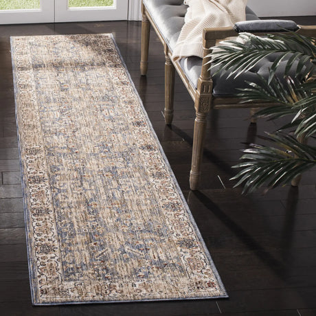 Safavieh Heirloom 700 2'-0" x 8'-0" Rug in Light Blue / Ivory
