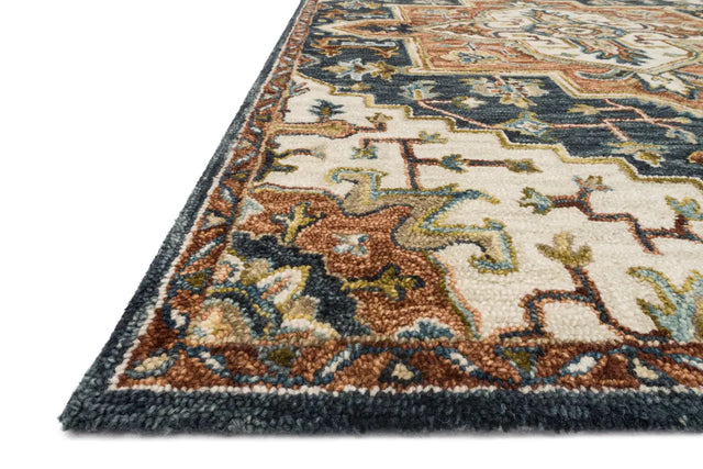 Loloi Victoria Vk-19 Blue / Multi Rugs - rug corner