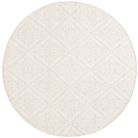 Safavieh Kilim 6'-0" x 6'-0" Rug in Light Grey / Ivory