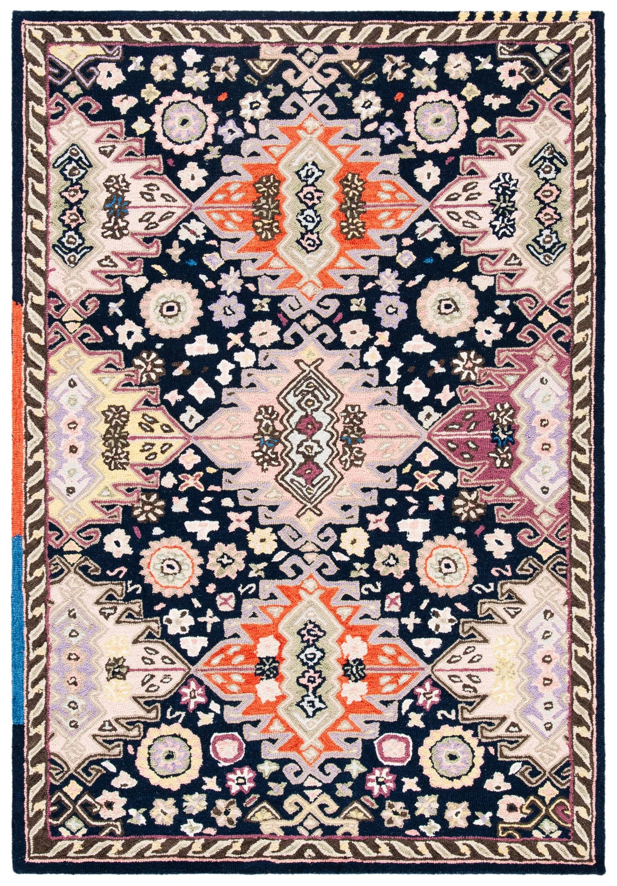 Safavieh Bellagio 4'-0" x 6'-0" Rug in Navy / Sage