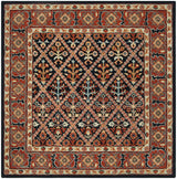 Safavieh Heritage 6'-0" x 6'-0" Rug in Navy / Red
