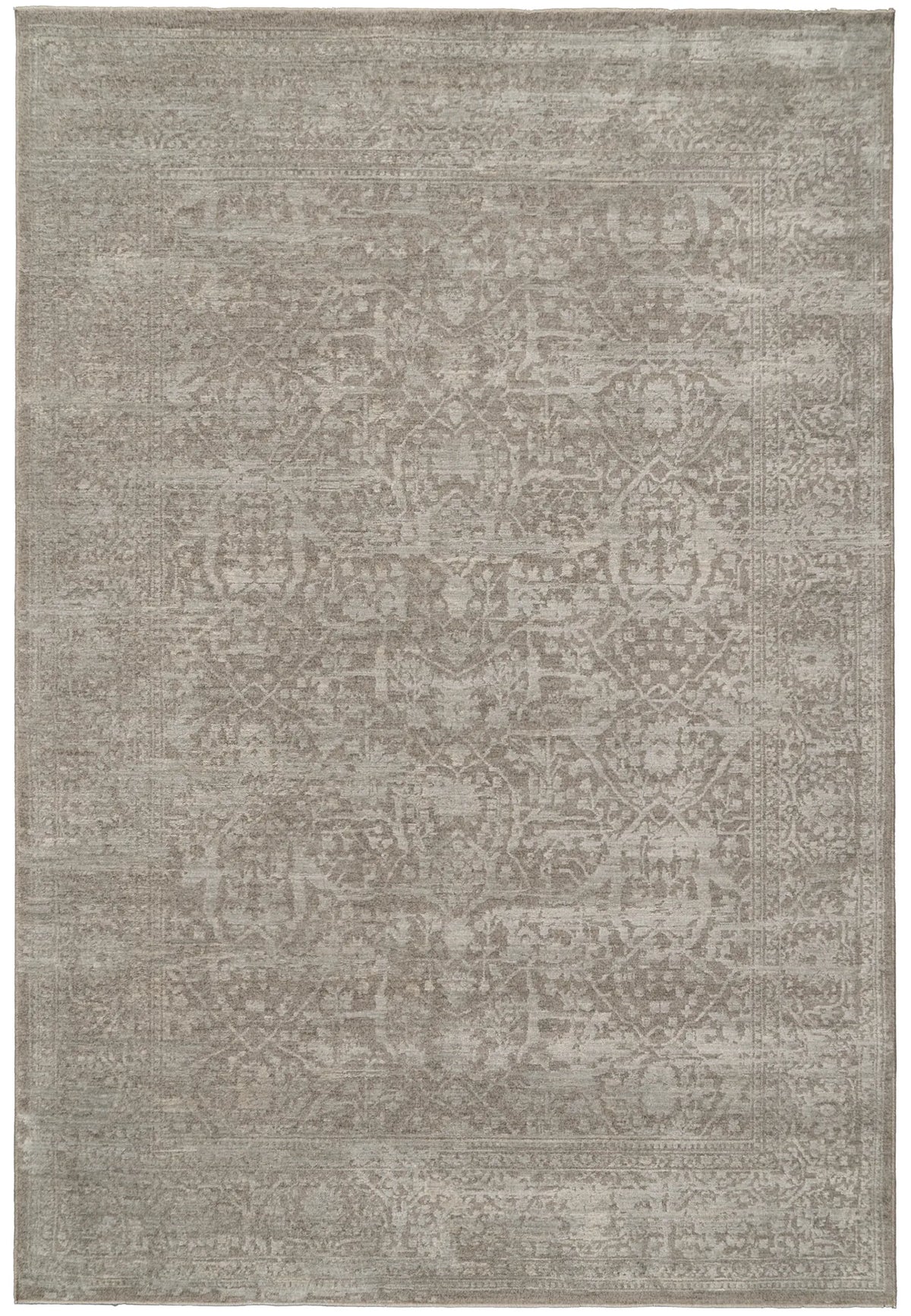 Dynamic Rugs Meadow 17971 Power Loomed Transitional Grey Rug - Rectangular