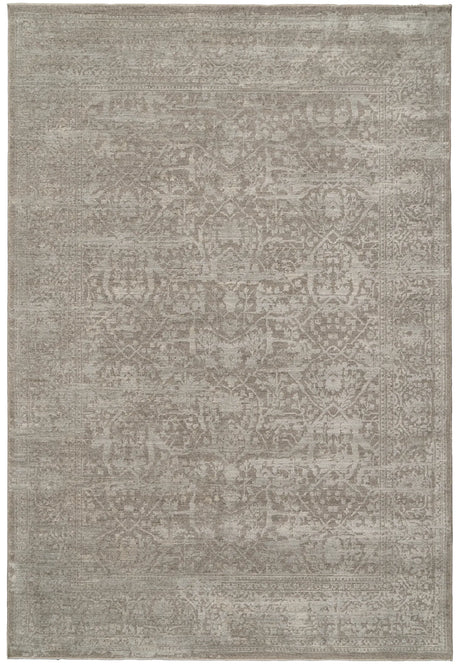Dynamic Rugs Meadow 17971 Power Loomed Transitional Grey Rug - Rectangular