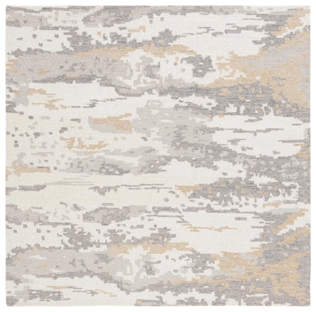 Safavieh Abstract 6'-0" x 6'-0" Rug in Ivory / Grey