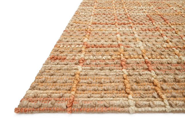 Loloi Beacon Bu-02 Tangerine Rugs - rug corner