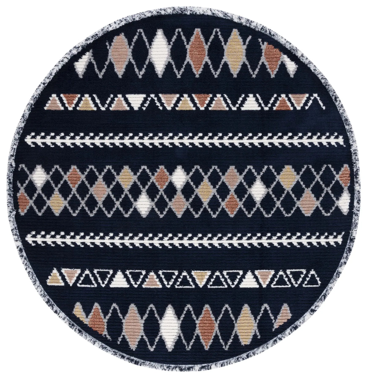 Safavieh Marrakesh 6'-7" x 6'-7" Rug in Navy / Multi