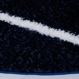 Safavieh Tahoe Shag 6'-7" x 6'-7" Rug in Navy / White