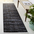 Safavieh Mila 2'-2" x 8'-0" Rug in Brown / Ivory Black