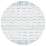 Safavieh Montauk 6'-0" x 6'-0" Rug in Aqua / Ivory