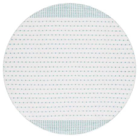 Safavieh Montauk 6'-0" x 6'-0" Rug in Aqua / Ivory