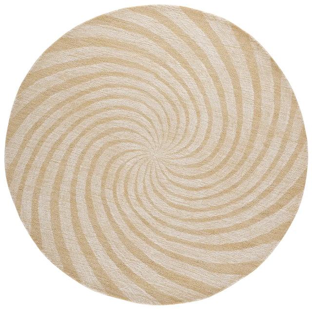 Safavieh Novelty 6'-0" x 6'-0" Rug in Light Gold / Ivory
