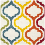 Safavieh Sgk-Shag Kids 6'-7" x 6'-7" Rug in Ivory / Multi