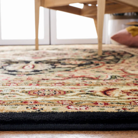 Safavieh Lyndhurst 4'-0" x 6'-0" Rug in Black / Beige