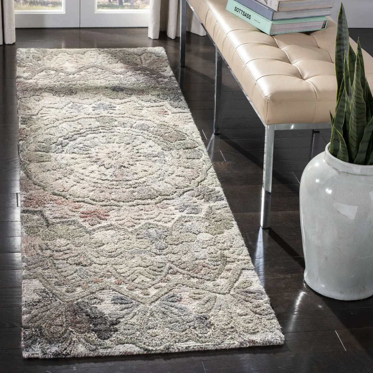 Safavieh Marquee 2'-0" x 10'-0" Rug in Grey / Multi