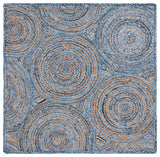 Safavieh Cape Cod 6'-0" x 6'-0" Rug in Blue / Natural