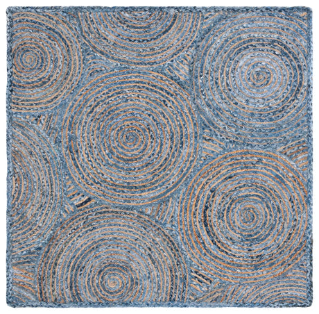 Safavieh Cape Cod 6'-0" x 6'-0" Rug in Blue / Natural