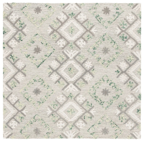 Safavieh Ebony 6'-0" x 6'-0" Rug in Ivory / Grey
