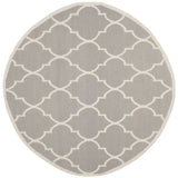 Safavieh Dhurries 6'-0" x 6'-0" Rug in Dark Grey / Ivory