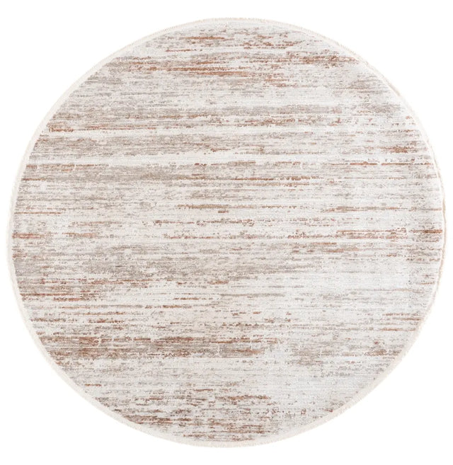 Safavieh Kendal Modern 6'-7" x 6'-7" Rug in Ivory / Grey Rust