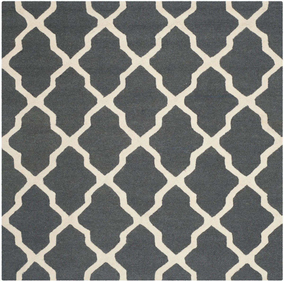 Safavieh Cambridge 6'-0" x 6'-0" Rug in Dark Grey / Ivory