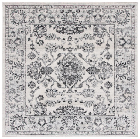 Safavieh Tulum 6'-7" x 6'-7" Rug in Ivory / Black