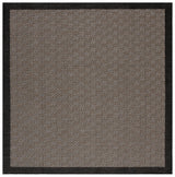 Safavieh Beach House 6'-7" x 6'-7" Rug in Black / Ivory