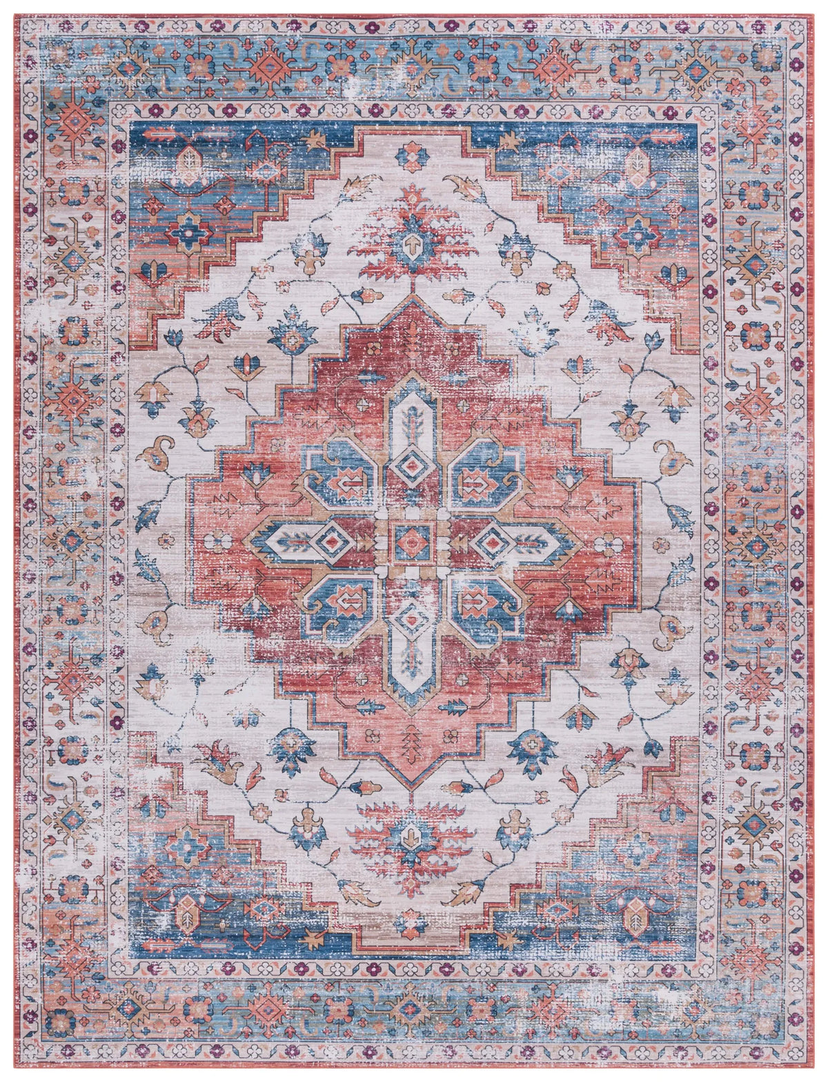 Safavieh Tucson 10'-0" x 14'-0" Rug in Beige / Blue