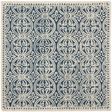 Safavieh Cambridge 6'-0" x 6'-0" Rug in Navy Blue / Ivory