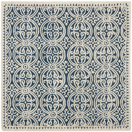 Safavieh Cambridge 6'-0" x 6'-0" Rug in Navy Blue / Ivory