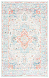 Safavieh Arizona 4'-0" x 6'-0" Rug in Turquoise / Rust