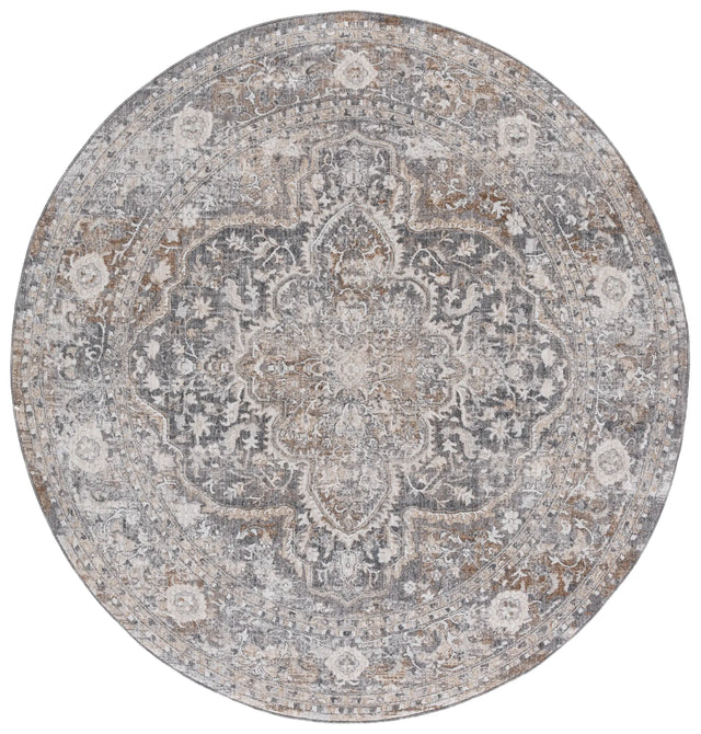Safavieh Finley 6'-7" x 6'-7" Rug in Grey / Beige