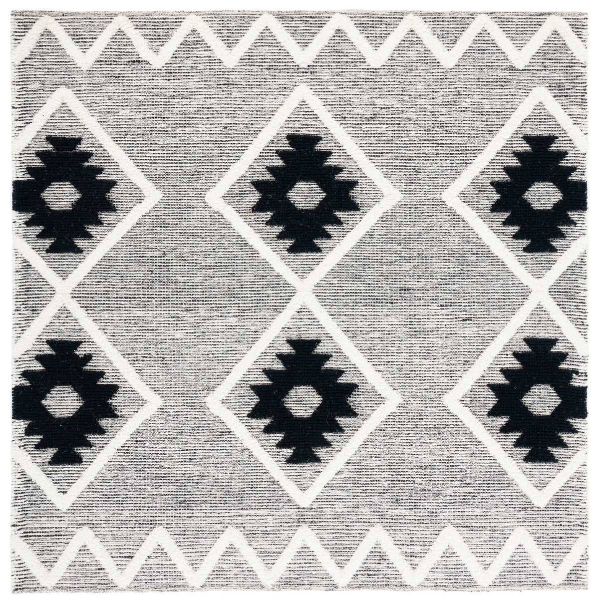 Safavieh Vermont 6'-0" x 6'-0" Rug in Black / Ivory