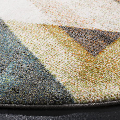 Safavieh Porcello 6'-7" x 6'-7" Rug in Grey / Blue