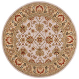 Safavieh Heritage 6'-0" x 6'-0" Rug in Ivory / Light Gold