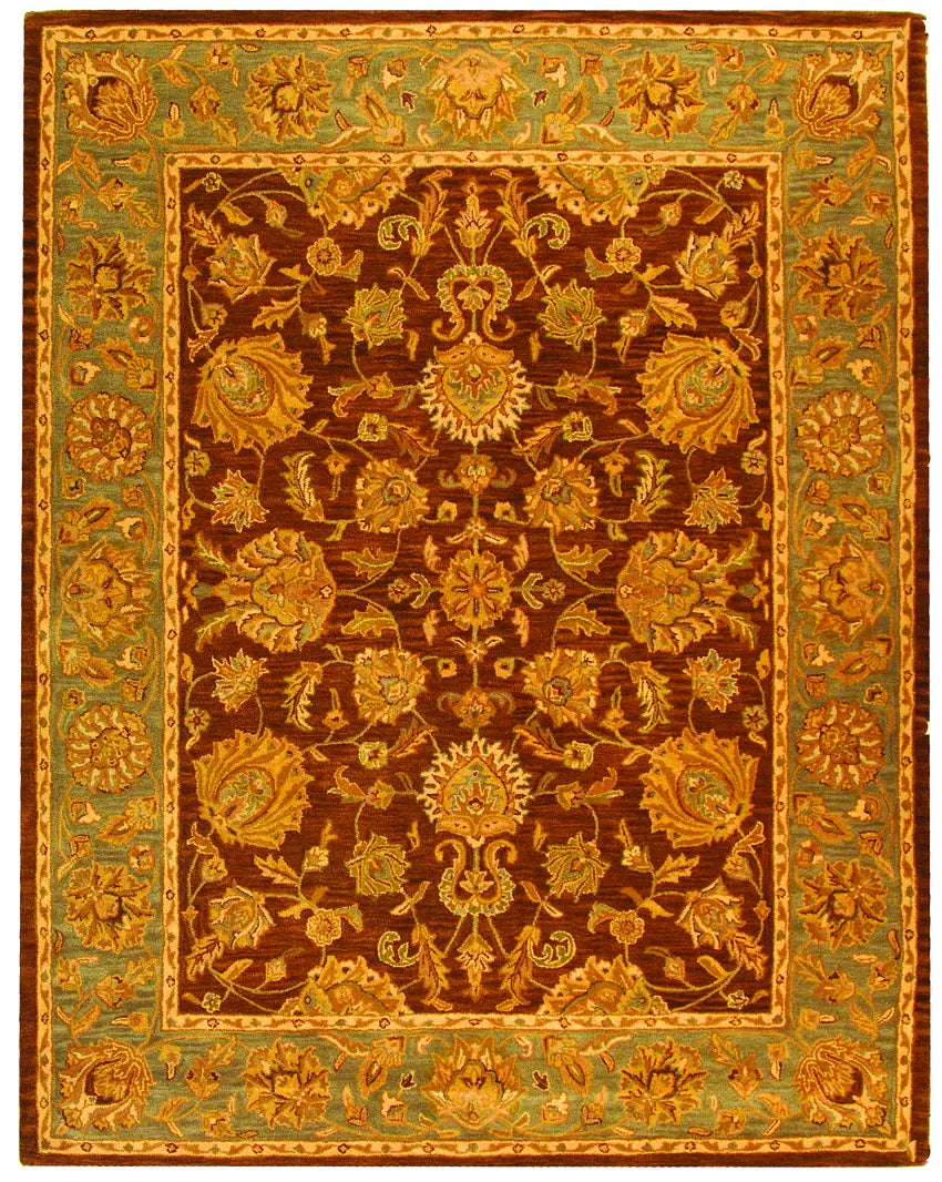Safavieh Heritage 9'-6" x 13'-6" Rug in Brown / Blue