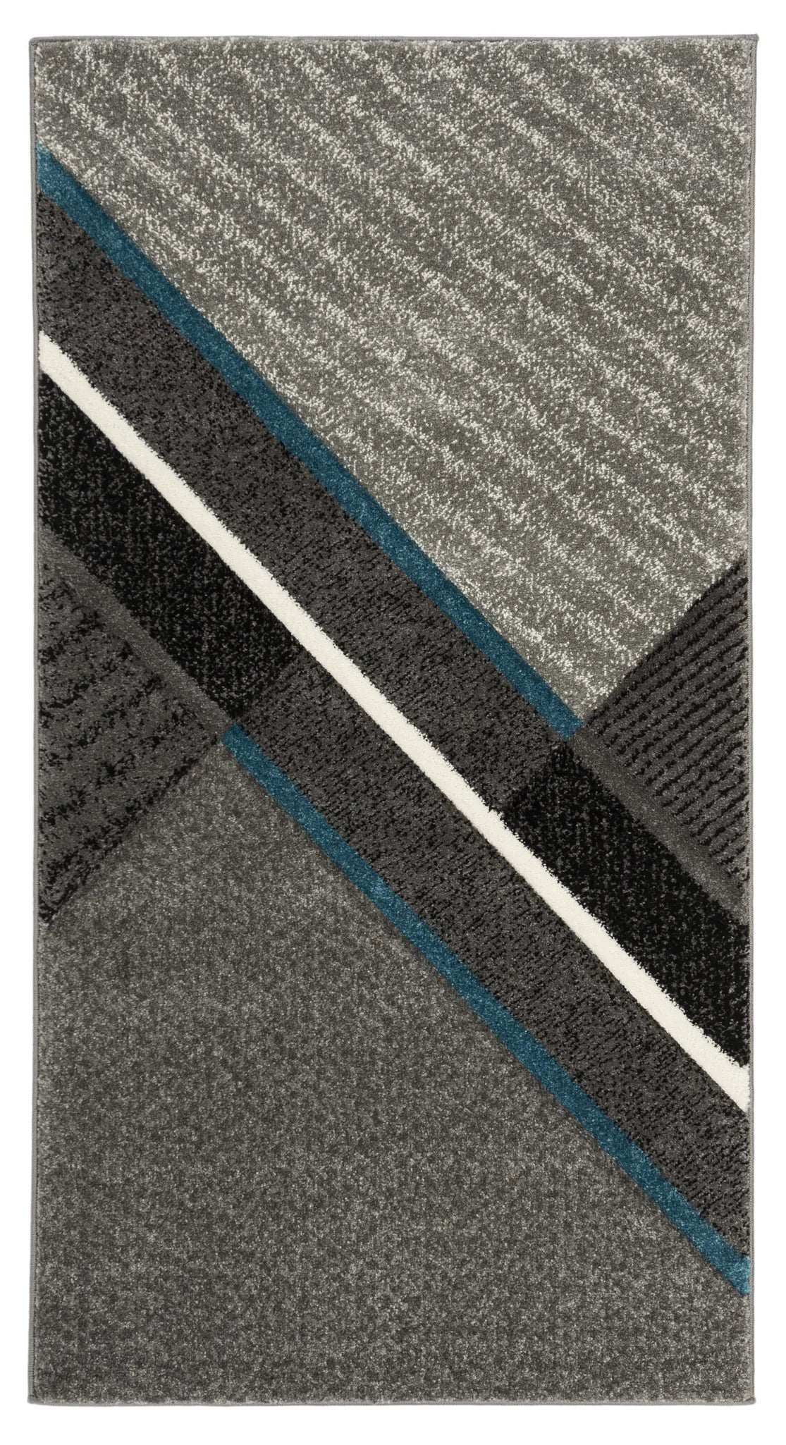 Safavieh Hollywood 2'-7" x 5'-0" Rug in Grey / Teal