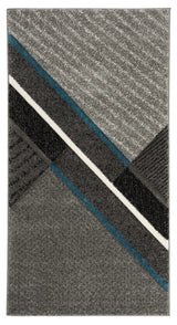 Safavieh Hollywood 2'-7" x 5'-0" Rug in Grey / Teal