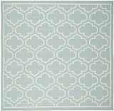 Safavieh Dhurries 7'-0" x 7'-0" Rug in Blue / Ivory