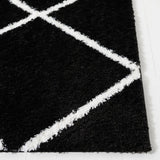 Safavieh Tahoe Shag 4'-0" x 6'-0" Rug in Black / White