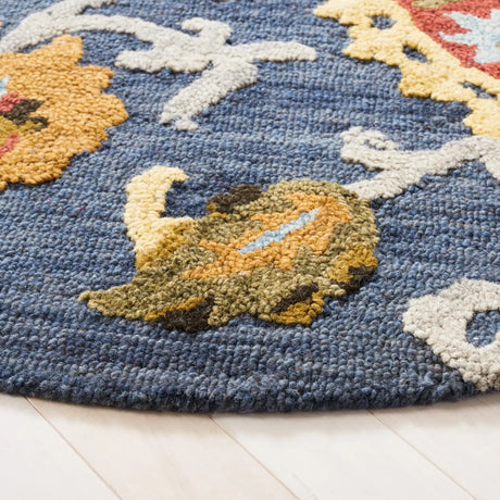 Safavieh Blossom 6'-0" x 6'-0" Rug in Navy / Multi