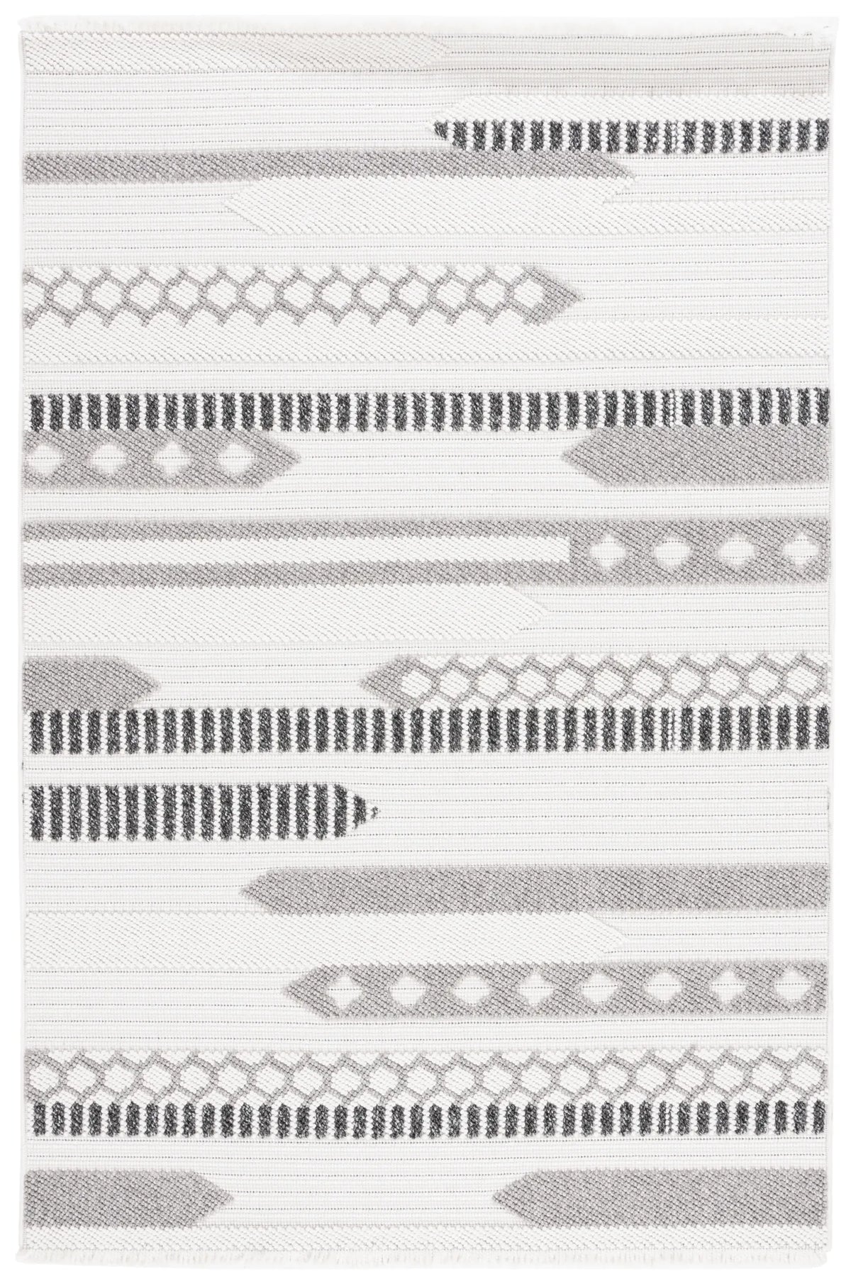 Safavieh Lotus 4'-0" x 6'-0" Rug in Ivory / Dark Grey
