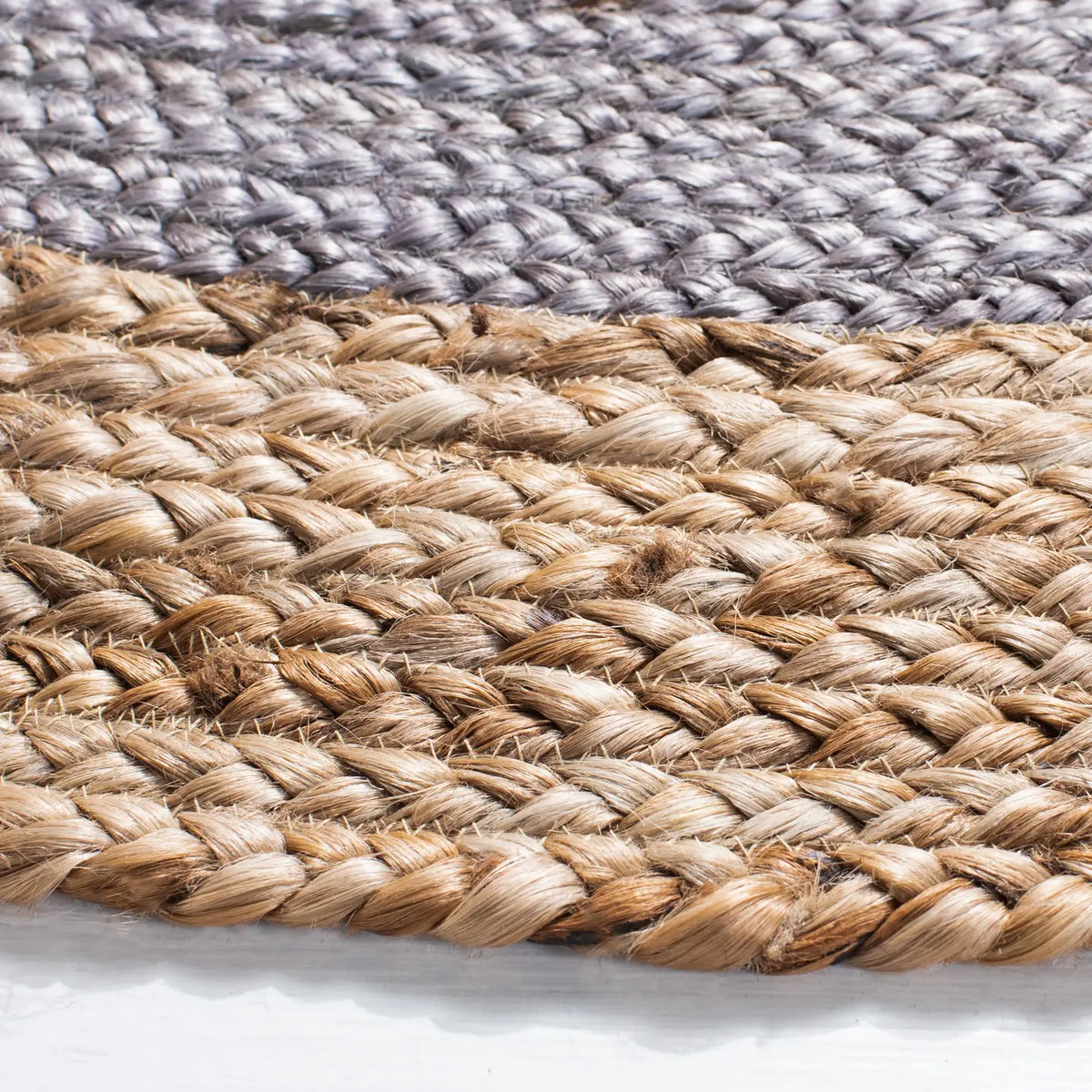 Safavieh Natural Fiber 3'-0" x 3'-0" Rug in Grey / Natural