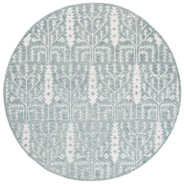 Safavieh Jardin 6'-0" x 6'-0" Rug in Blue / Ivory