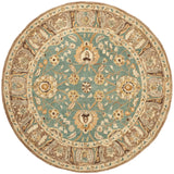 Safavieh Anatolia 6'-0" x 6'-0" Rug in Teal / Camel