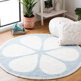 Safavieh Vermont 5'-0" x 5'-0" Rug in Ivory / Light Blue