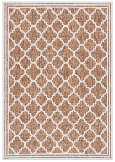 Safavieh Beach House 4'-0" x 6'-0" Rug in Brown / Ivory